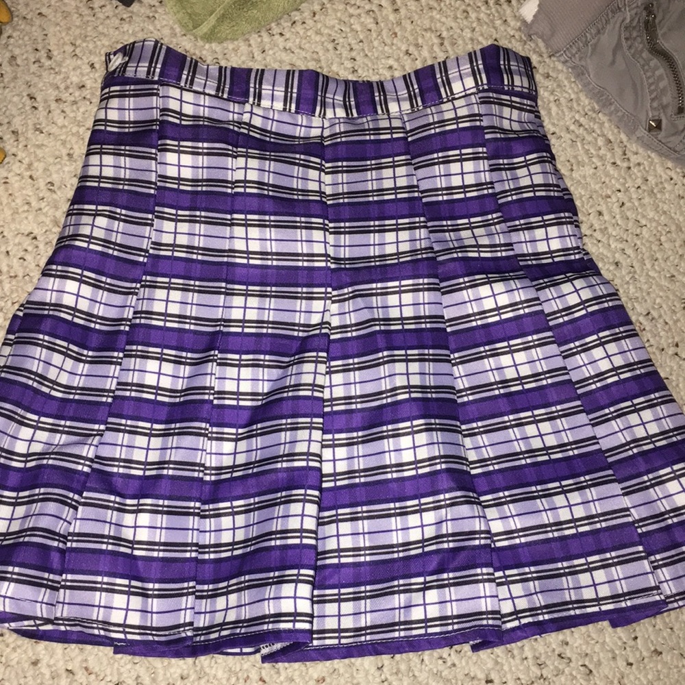 Purple Plaid skirt